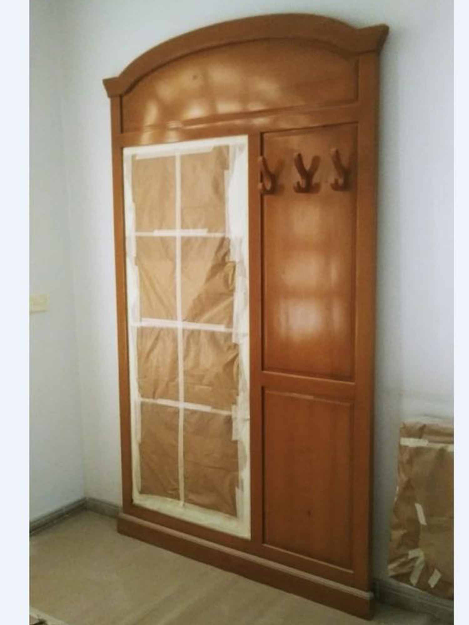 espejo entrada lacado en blanco