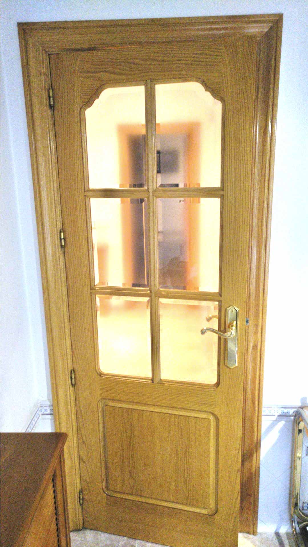 puerta de cocina lacado en blanco