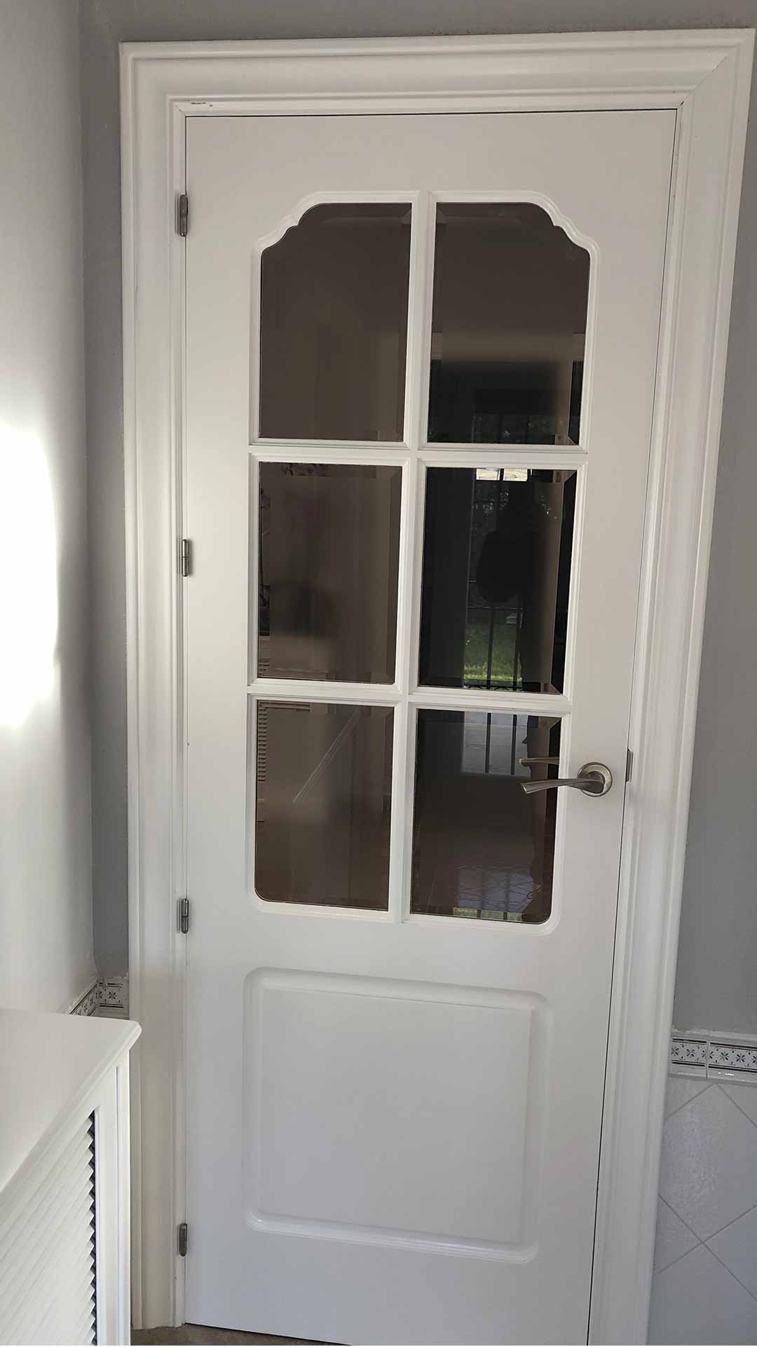 puerta de cocina lacado en blanco